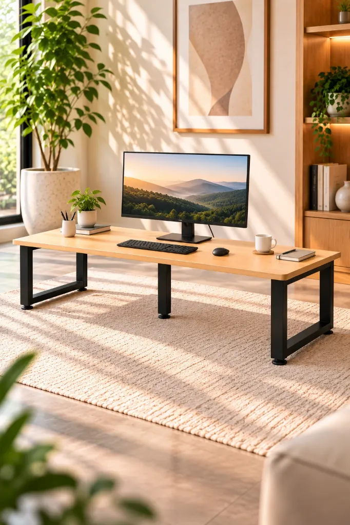 Baby desk with monitor.webp