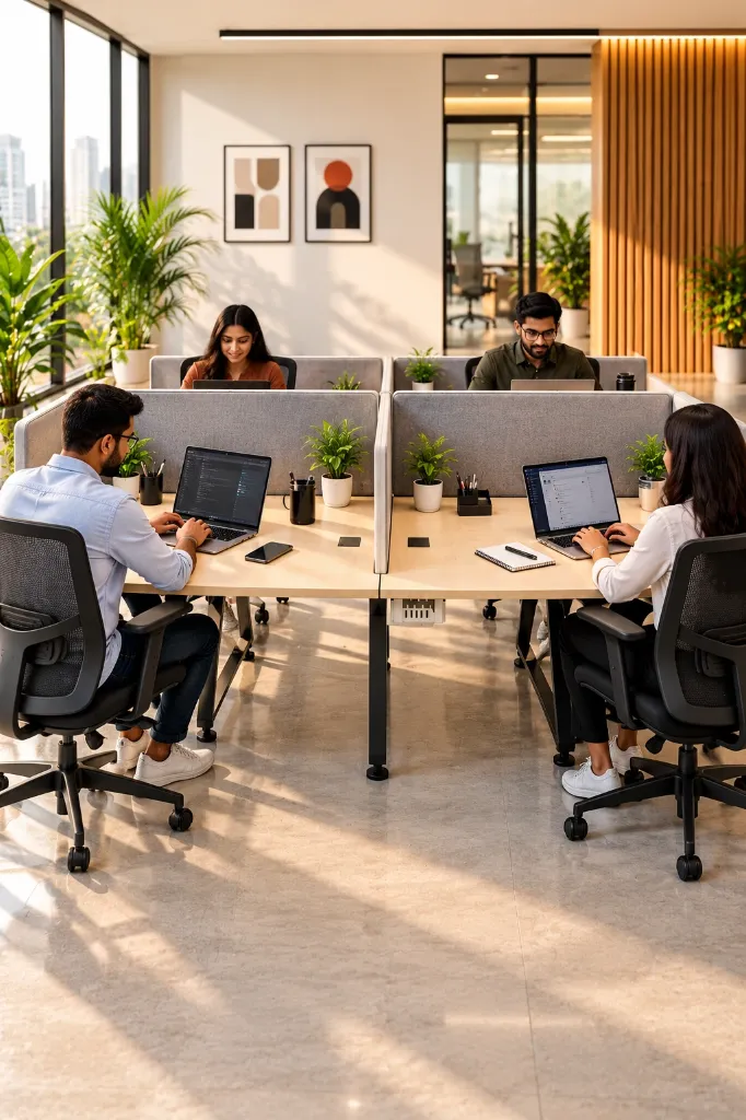 Work desk used by people.webp